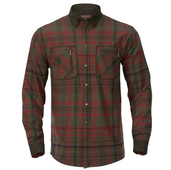 Härkila Pajala Jagtskjorte - Rød Skovmandsskjorte