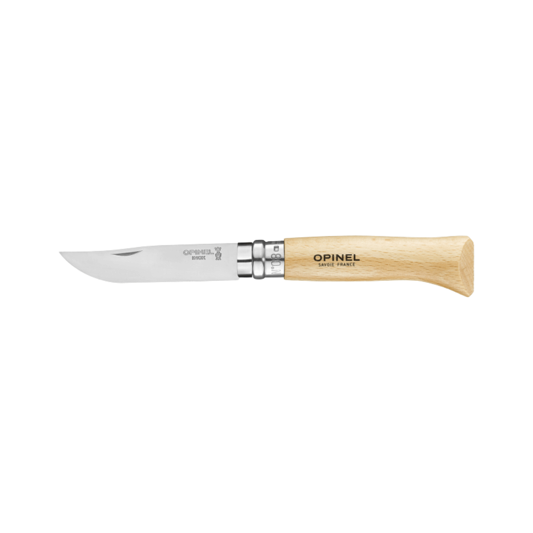 Svampekniv - Opinel No 8 - 8,5 cm - Rustfrit stål - Bøg