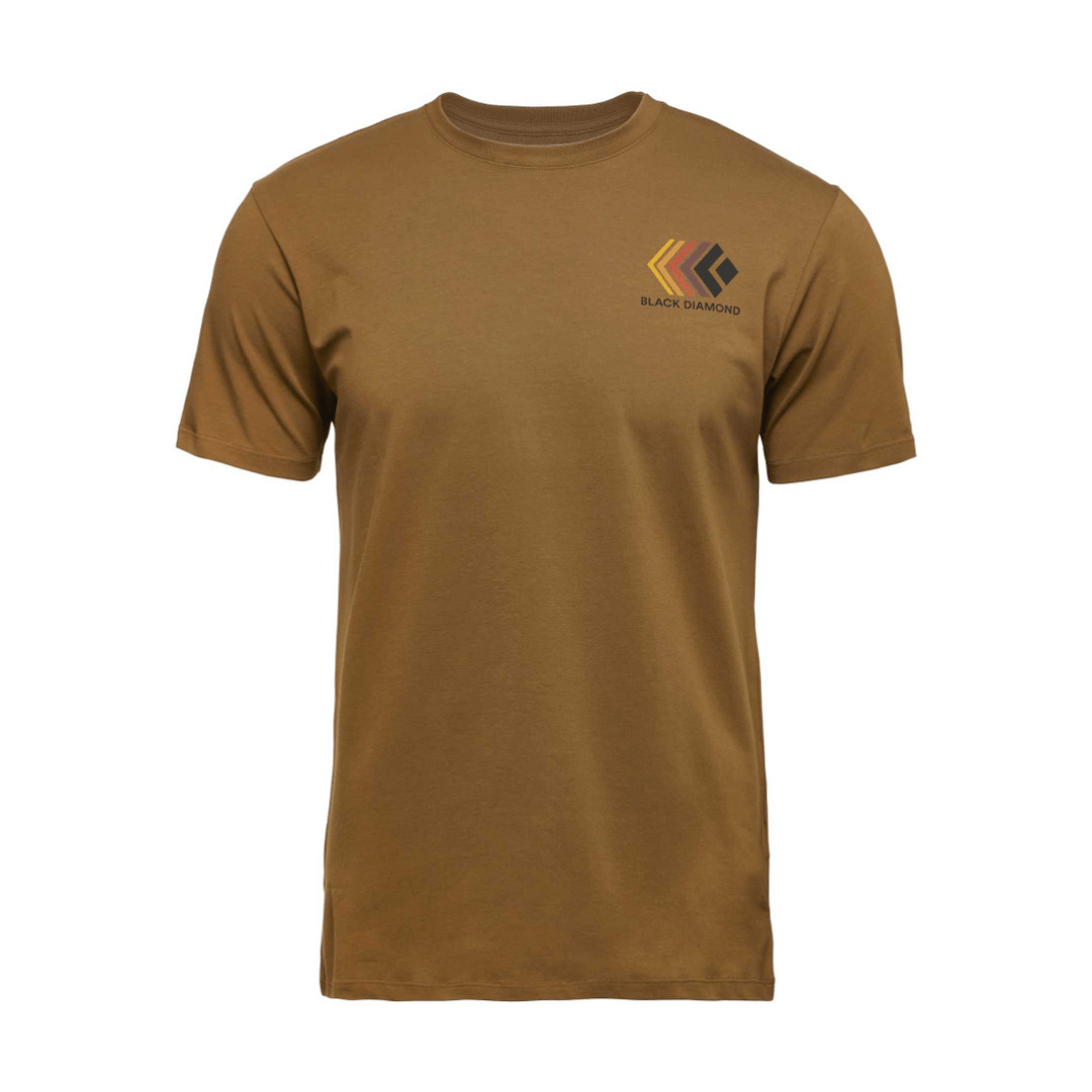 T-shirt til mænd - Black Diamond Faded SS - Brun