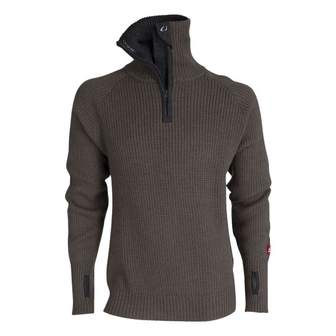 Uld sweater - Ulvang Rav Zip - 100% uld - Grøn
