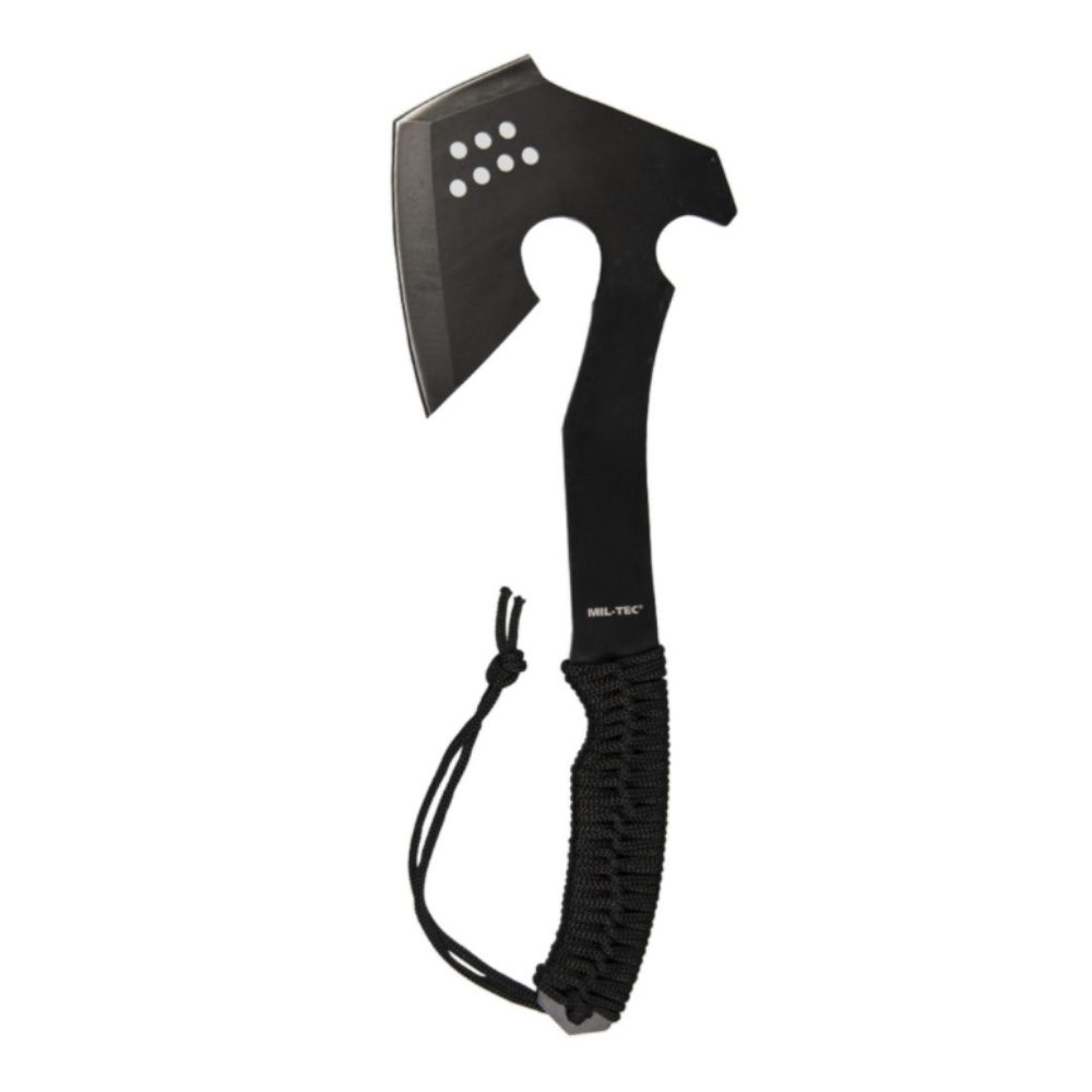 økse Black Paracord Axe Stål Inkl Pose
