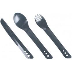 Lifeventure Ellipse Cutlery Set Graphite Bestik