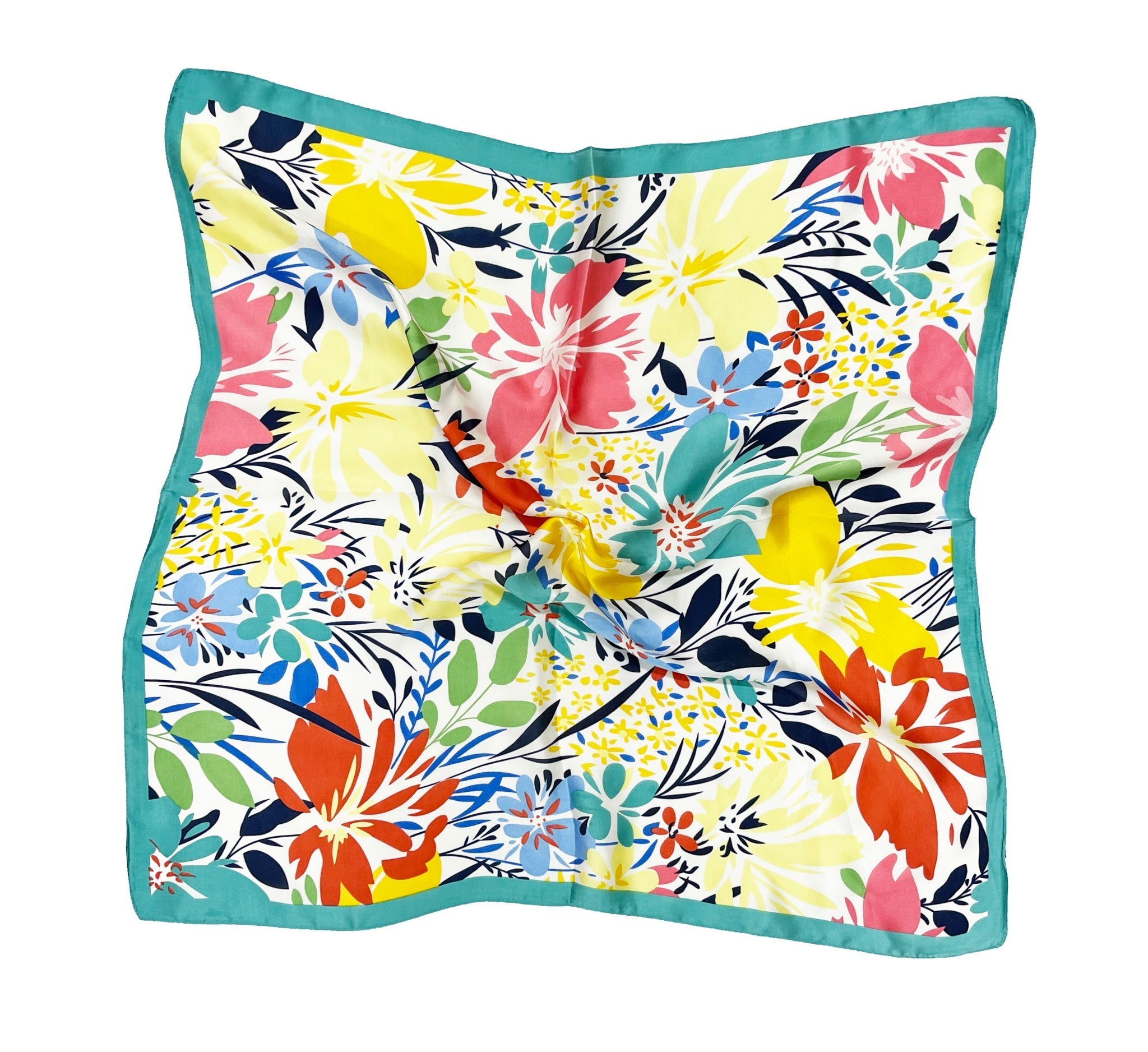 Sistie Tørklæde Grøn Blomster