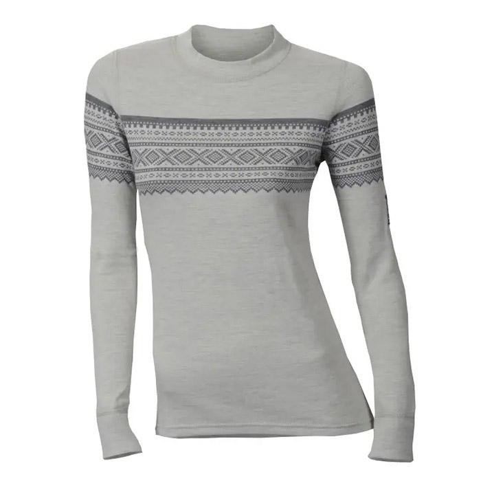 Aclima Designwool Marius Crew Neck Woman  Gråfjell-  Undertøj