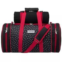 Anndora Picnic Køletaske Inkl  Tæppe   Service Til   Personer Sort Med Prikker