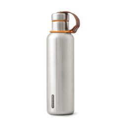 Black   Blum Insulated Water Bottle Large 750   Silver Orange Str  750ml Termoflaske