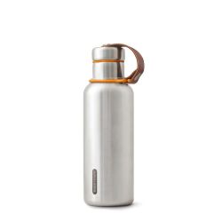 Black   Blum Insulated Water Bottle Small 500   Silver Orange Str  500ml Termoflaske