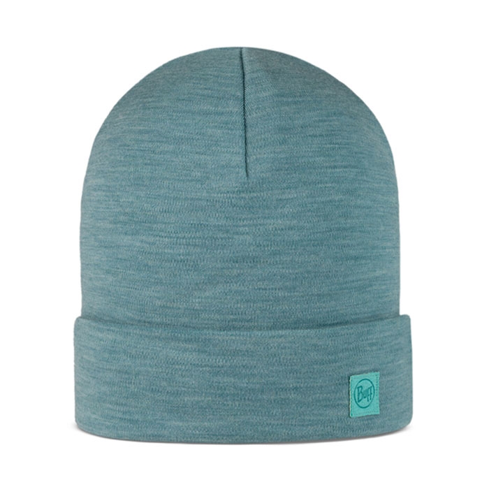 Buff Heavyweight Beanie Merino-solid Pool Hue