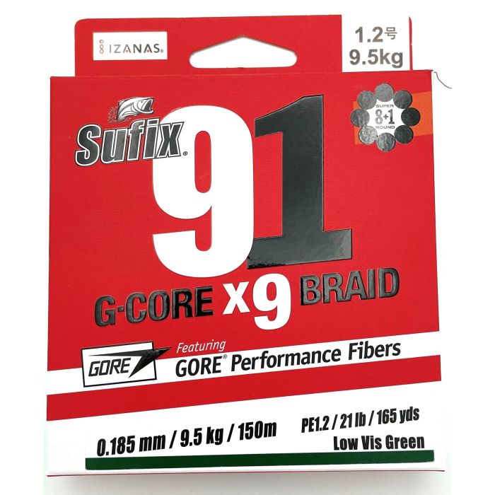 Sufix 91  -core X9 150m