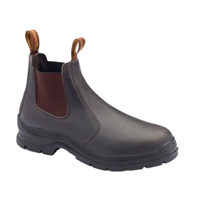 Blundstone 400 Work Boot  Brown-42 Læderstøvler Uden Snørebånd