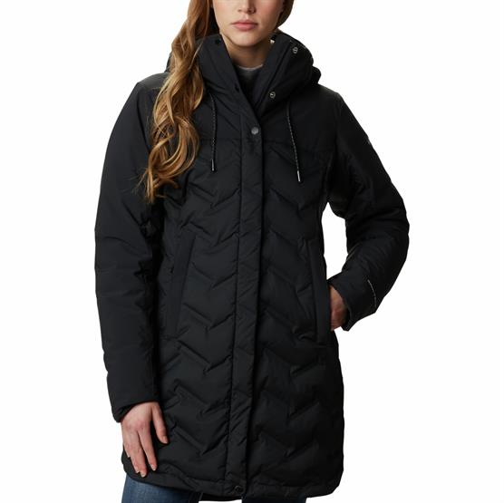 Columbia Mountain Croo Lang Dunjakke til Dame - Sort