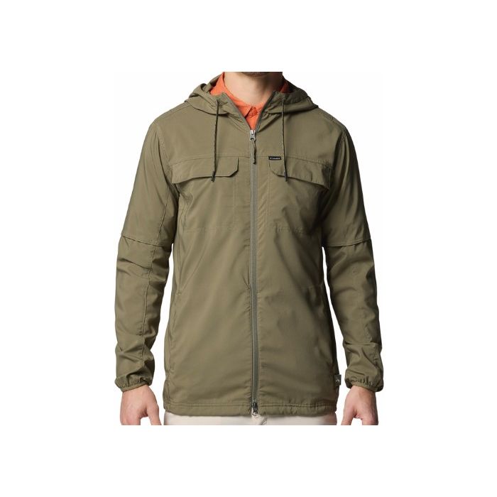 Columbia Skien Valleyâ  Hooded   Shirt Stone Green