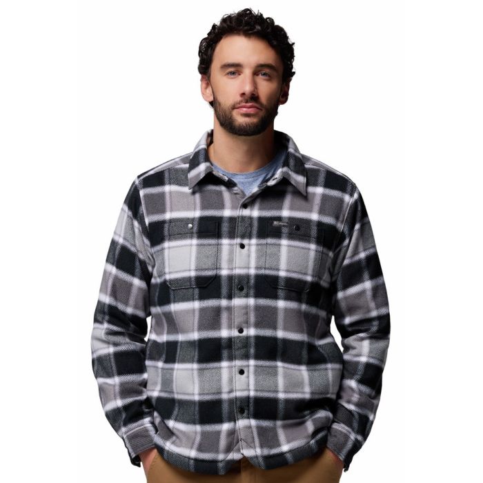 Columbia Windwardâ    Shirt Jacket Black Trapper Windowpane
