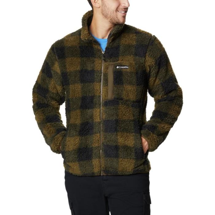 Columbia Winter Passâ  Print Full Zip Olive Green Check