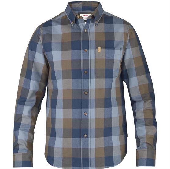 Fjällräven   Vik Big Check Shirt     Mens  Blueberry