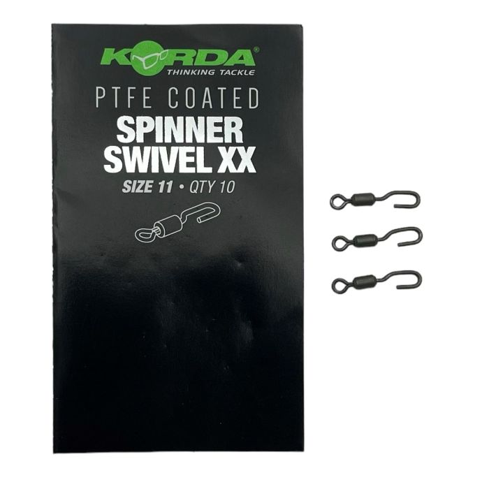 Korda Ptfe Spinner Swivel   Str  11