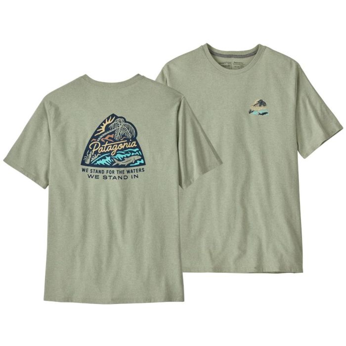 Patagonia Take Stand Responsibili-tee Bayou Badge:salvia Green