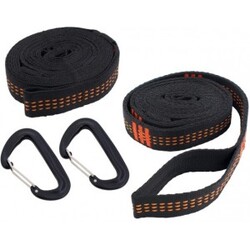Travelsafe Travel Tree Straps  Black Orange  Incl  Tilbehør Til Hængekøje