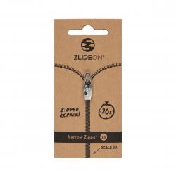 Zlideon Narrow Zipper   Silver Str    Lynlås