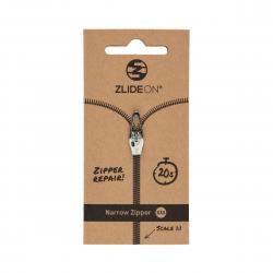 Zlideon Narrow Zipper Xxs Silver Str  Xxs Lynlås