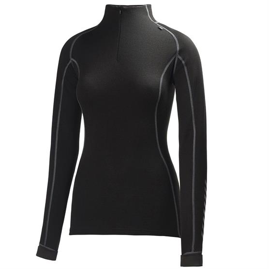 Helly Hansen Dame Warm Freeze 1/2 Zip - Sort Undertøj