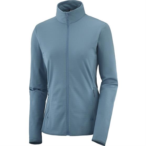Salomon Outrack Full Zip Mid Womens  Mallard Blue
