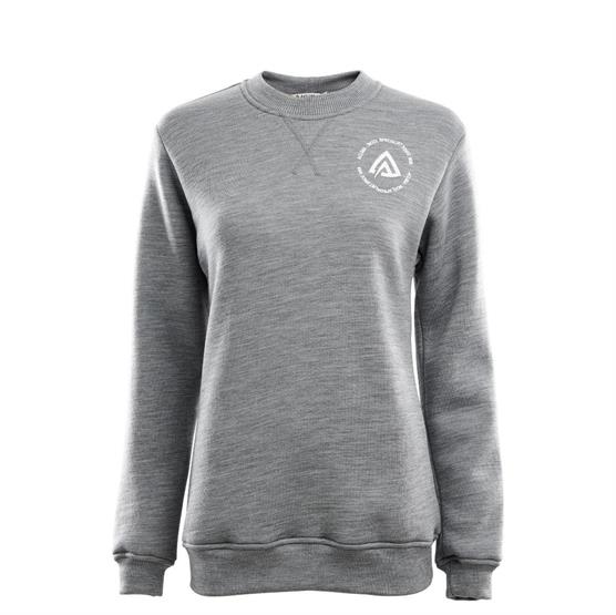 Aclima Fleecewool Crewneck til kvinder - Grå Melange