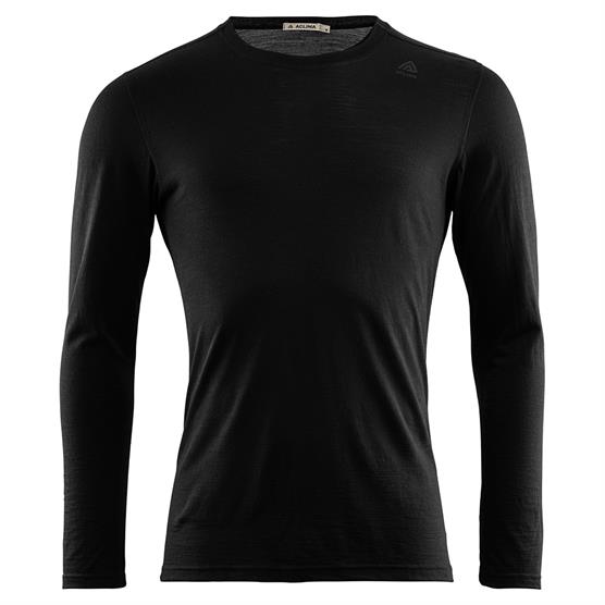 Aclima Lightwool Langærmet Undertrøje til Mænd - Jet Black
