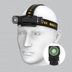 Armytek Wizard C2   Magnet Usb   White   Green   1100     400     Tir 70:120   1x18650  Incl  Pandelampe