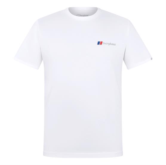 Berghaus Mens Class Logo Tee  White   White