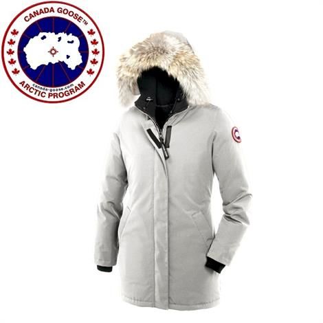 Canada Goose Ladies Victoria Parka  Light Grey