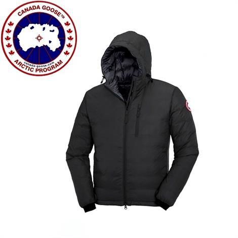 Canada Goose Herre Lodge Hættejakke Sort