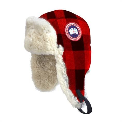 Canada Goose Merino Wool Shearling Pilothat  Buffalo Plaid