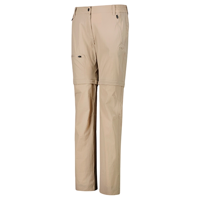 Cmp Zip-off Pant Woman-sabbia-38 Bukser