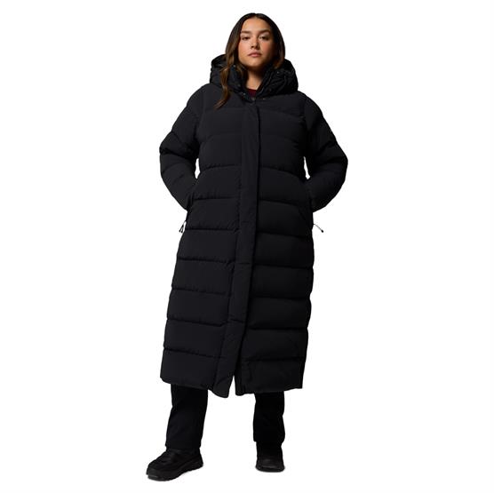 Columbia Amaze Puff Long Hooded Jacket Womens  Black