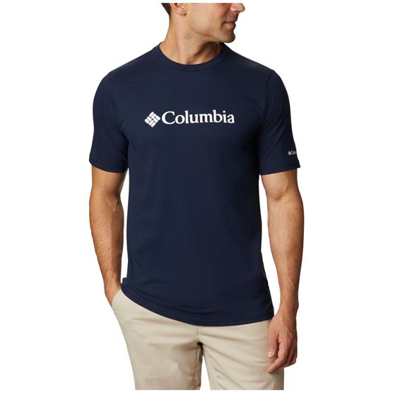 Columbia Csc Basic Logo Short Sleeve Mens  Collegiate Navy