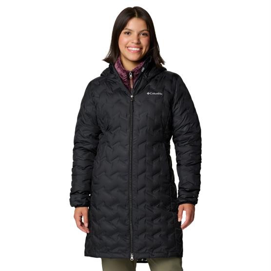 Columbia Delta Ridge   Long Down Jacket Womens  Black