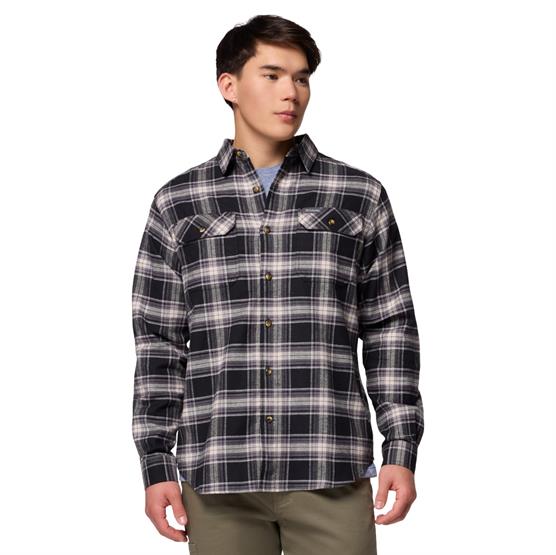 Columbia Flare Gun Stretch Flannel Mens  Black Two Lane Tartan
