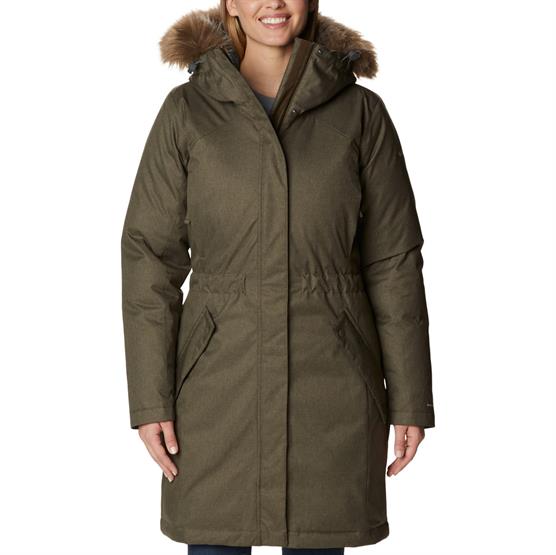 Columbia Juniper Ridge Down Parka Womens  Olive Green