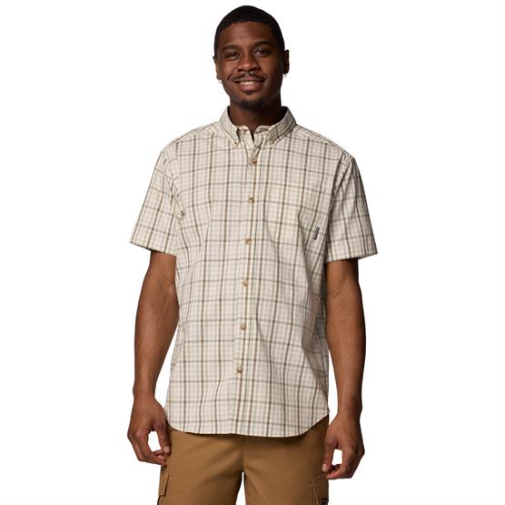Columbia Mens Rapid Rivers       Shirt  Safari Multi Gingham