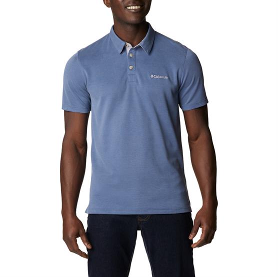 Columbia Nelson Point Polo Mens  Dark Mountain