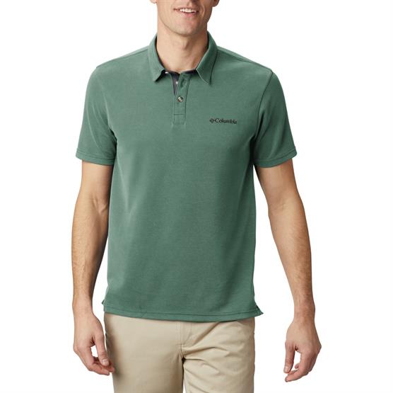 Columbia Nelson Point Polo til mænd - Thyme Green