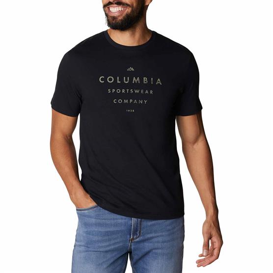 Columbia Path Lake Graphic Tee   Mens  New Olive Summit