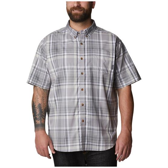 Columbia Rapid Rivers     Shirt Mens  Grey Plaid