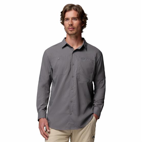 Columbia Silver Ridge Utility     Shirt Mens  City Grey