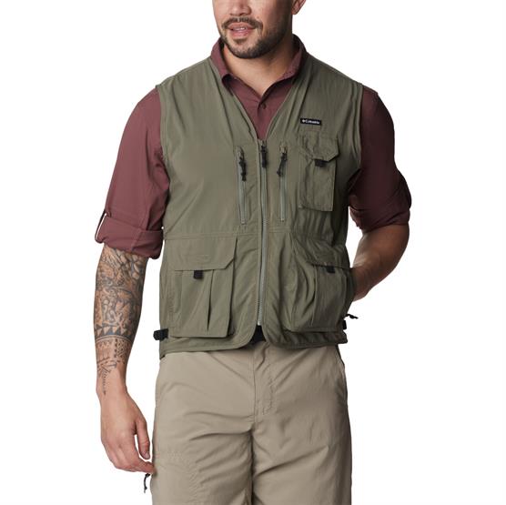Columbia Silver Ridge Utility Vest Mens  Stone Green
