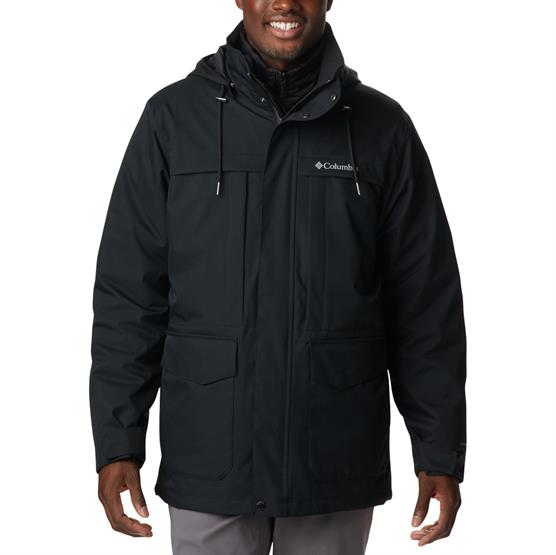 Columbia Stuart Island Interchange Jacket Mens  Black
