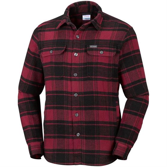 Columbia Windward   Shirt Jacket Mens  Red Element Plaid