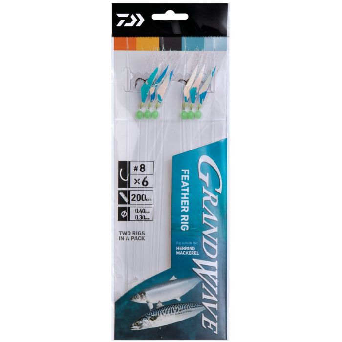 Daiwa Grand Wave Feather Rig      Str     2pak