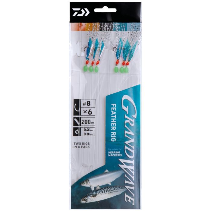 Daiwa Grand Wave Feather Rig      Str     2pak